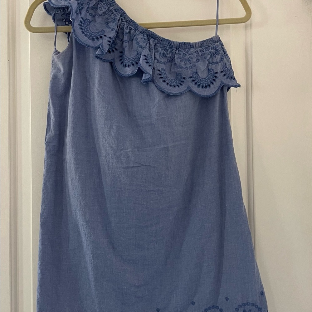 Vineyard Vines Blue One-Shoulder Dress